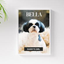 Load image into Gallery viewer, PERSONalized Pet Portrait "DADDY'S GIRL" - DOG - DOGUE By Gina