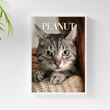 Load image into Gallery viewer, The Minimalist Memorial Cat Portrait - DOGUE By Gina