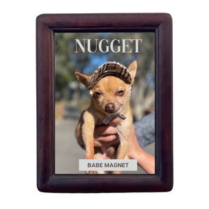 Custom Dog Picture (Framed) "Babe Magnet" - DOGUE By Gina