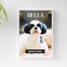 Load image into Gallery viewer, PERSONalized Pet Portrait &quot;DADDY&#39;S GIRL&quot; - DOG
