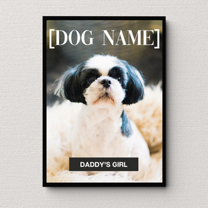 PERSONalized Pet Portrait "DADDY'S GIRL" - DOG - DOGUE By Gina