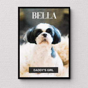PERSONalized Pet Portrait "DADDY'S GIRL" - DOG - DOGUE By Gina