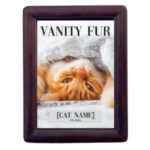 Custom Cat Picture Frame "The Rebel" - DOGUE By Gina