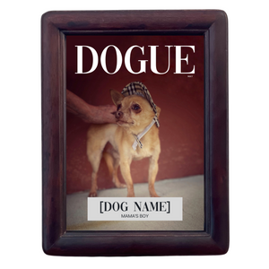 Funny Custom Dog Picture Frame "Mama's Boy" - DOGUE By Gina
