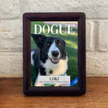 Load image into Gallery viewer, Funny Custom Dog Picture Frame &quot;Trouble Maker&quot; - DOGUE By Gina
