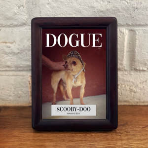 Funny Custom Dog Picture Frame "Mama's Boy" - DOGUE By Gina