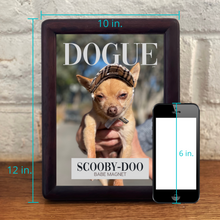 Load image into Gallery viewer, Funny Custom Dog Picture Frame &quot;Babe Magnet&quot; - DOGUE By Gina
